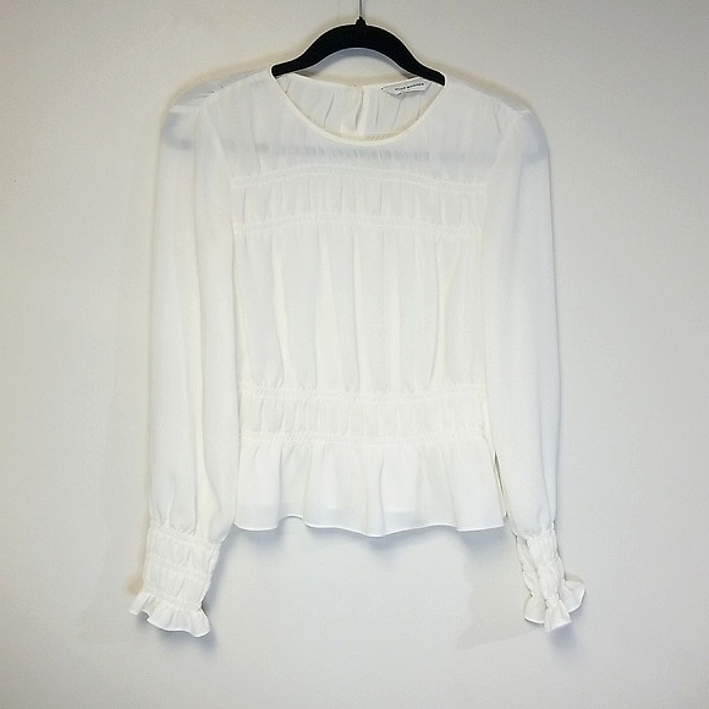 Club Monaco Semi Sheer Blouse - Picture 3 of 11